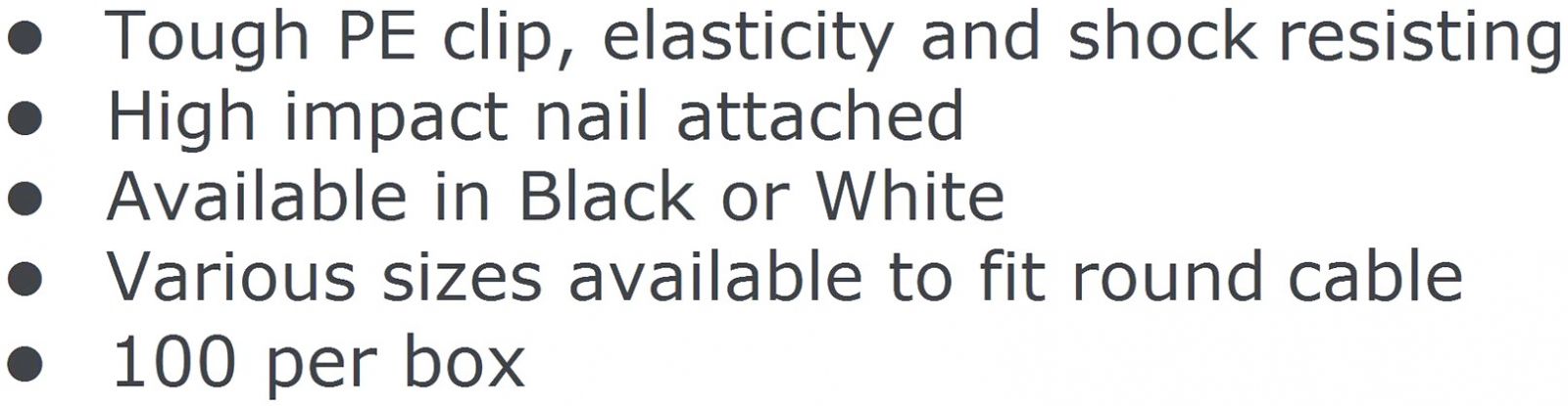 תפסנים לכבלים עם מסמר